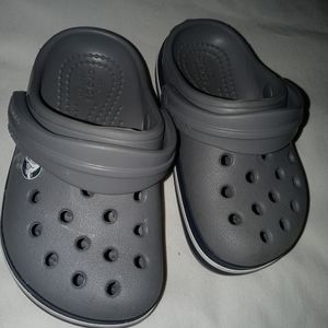 Grey Toddler Crocs